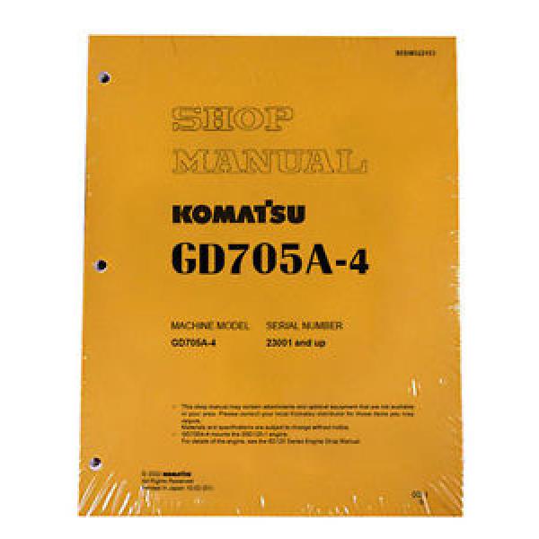 Komatsu Service GD705A-4 Series Mobile Grader Printed Manual #1 image