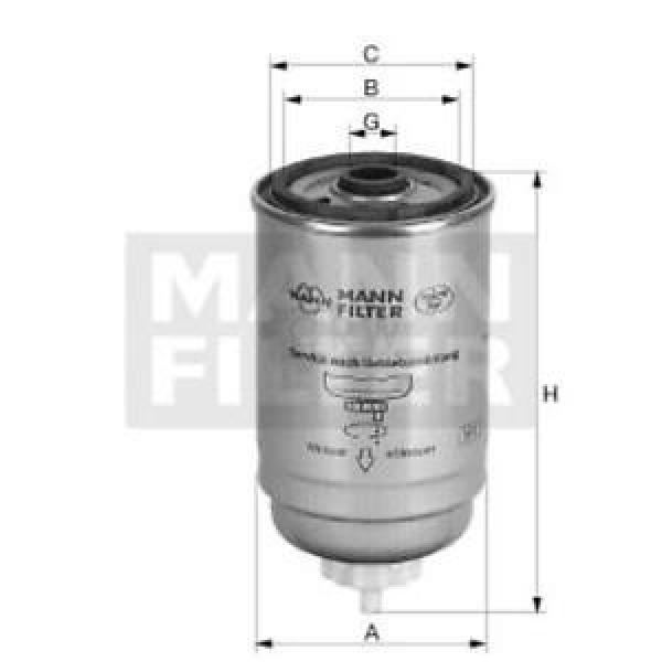 Original MANN-FILTER Kraftstofffilter WK 842/2 (10) Fuel Filter #1 image