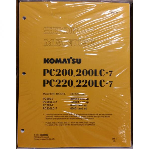 Komatsu Service PC200-7/PC200LC-7/PC220-7/LC-7 Manual #2 image