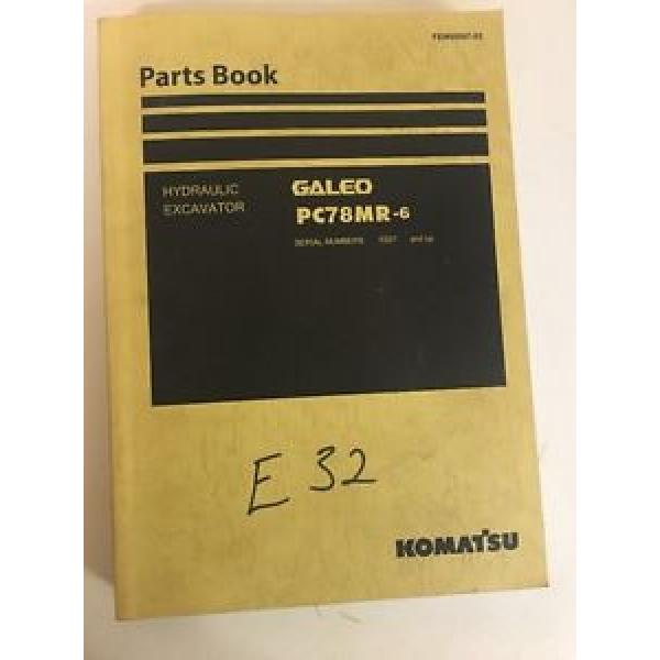 Komatsu Galeo PC78MR-6 Hydraulic Excavator Parts Manual Book Catalog #1 image