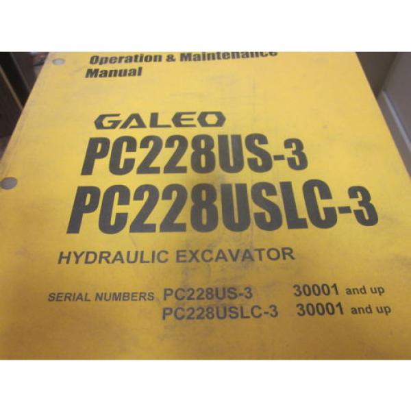 Komatsu PC228US-3 PC228USLC-3 Excavator Operation &amp; Maintenance Manual 2004 #1 image