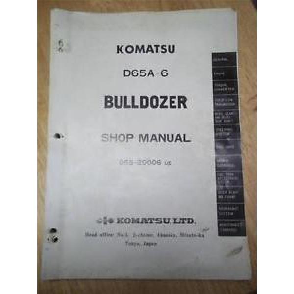 Komatsu Shop/Service Manual~D65A-6 Bulldozer #1 image