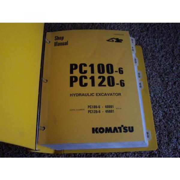 Komatsu PC100-6 40001- PC120-6 45001- Hydraulic Excavator Service Shop Manual #1 image