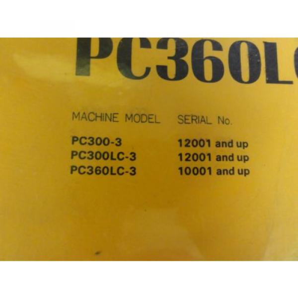 Komatsu PC300-3 PC300LC-3 PC360LC-3 Excavator Shop Manual #3 image