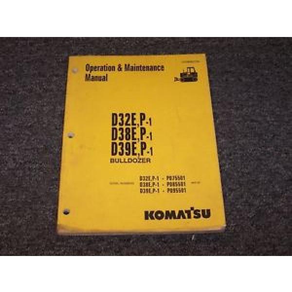 Komatsu D38E-1 D38P-1 Bulldozer Dozer Crawler Owner Operator Maintenance Manual #1 image