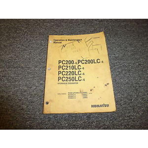 Komatsu PC200-6 PC200LC-6 PC210LC-6 Hydraulic Excavator Owner Operator Manual #1 image