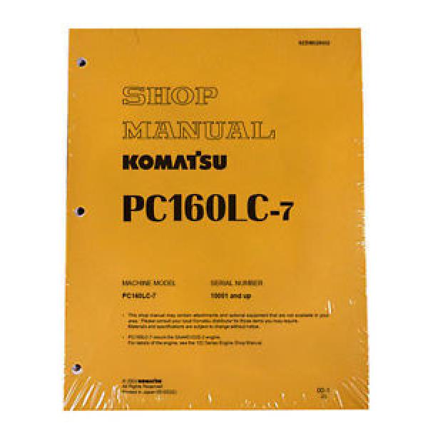 Komatsu Service PC160LC-7 Shop Repair Manual NEW #1 image