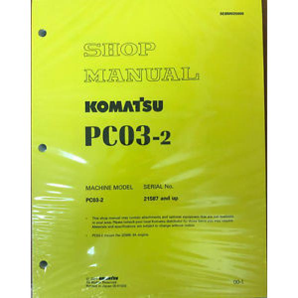 Komatsu Service PC03-2 Shop Manual Repair Book NEW #1 image