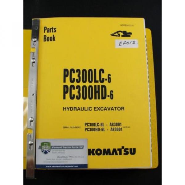 Komatsu excavator parts book manual PC300LC-6 PC300HD-6 BEPB005200 #2 image