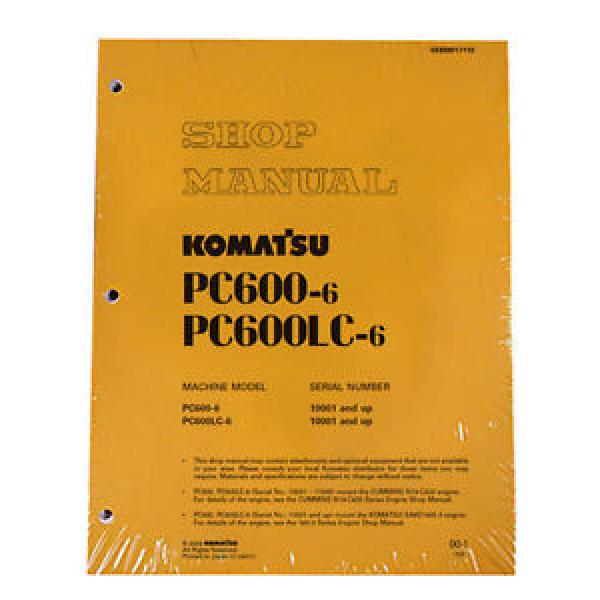 Komatsu Service PC600-6, PC600LC-6 Service Repair Manual #1 image
