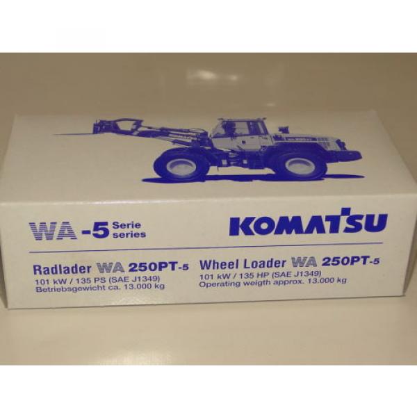 Conrad Komatsu Radlader WA 250 PT-5 Neu NEW ORIGINAL BOX 1:50 #2 image