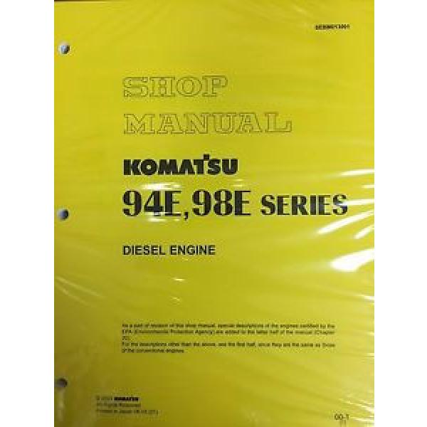 Komatsu 94E 98E Series Engine Factory Shop Service Repair Manual #1 image