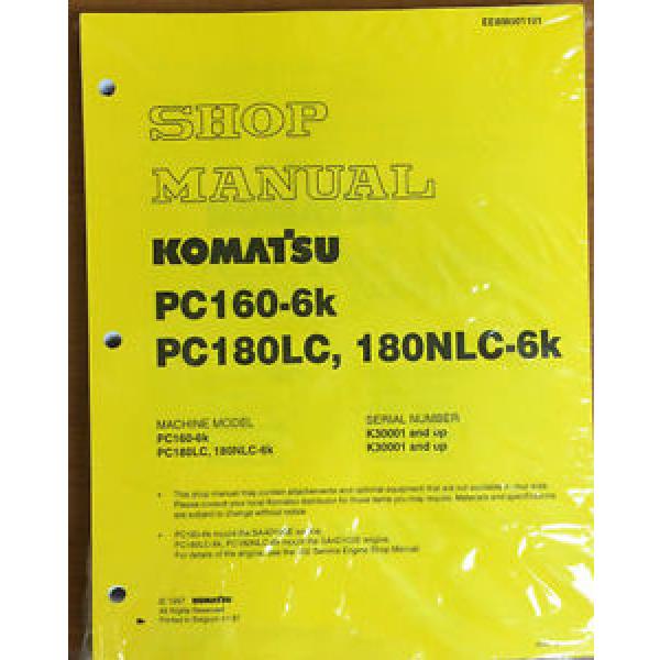 Komatsu Service PC160-6K, PC180LC-6K/NLC-6K Shop Manual #1 image