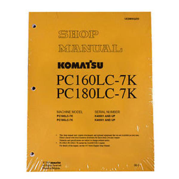 Komatsu Excavator Service PC160LC-7K, PC180LC-7K Shop Printed Manual #1 image