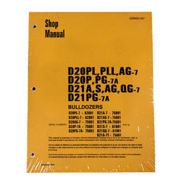 Komatsu Bulldozer D20P-7A, D21 A, Service Repair Manual #1 image