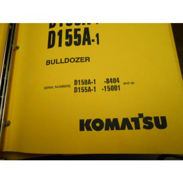 KOMATSU SHOP MANUAL - D150A-1 / D155A-1 BULLDOZER -1993 #4 image
