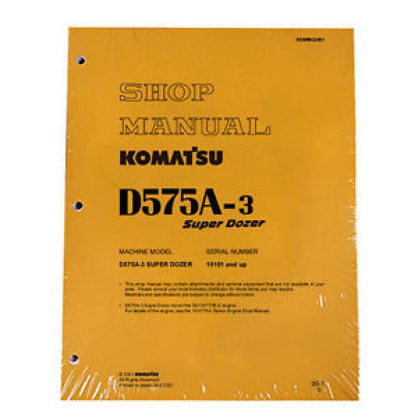 Komatsu D575A-3 Dozer Service Repair Workshop Printed Manual #1 image