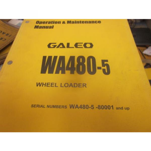 Komatsu WA480-5 Wheel Loader Operation &amp; Maintenance Manual S/N 80001 &amp; Up #1 image