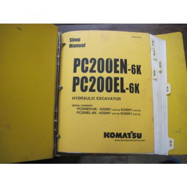 OEM Komatsu PC200EN-6K PC200EL-6K SHOP SERVICE REPAIR Manual Book #5 image