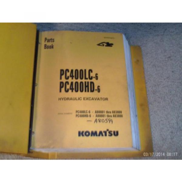 Komatsu PC400LC -6 PC400HD -6 Excavator Parts Catalog Manual # BEPB4006C3 #1 image