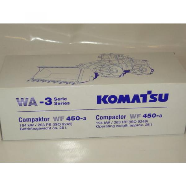 Conrad Komatsu Compactor WF 450-3 Neu NEW ORIGINAL BOX 1:50 #2 image
