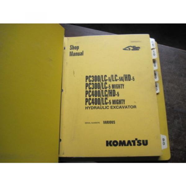 OEM Komatsu PC300 LC-5 PC400 LC-5 SHOP SERVICE REPAIR Manual Book #4 image