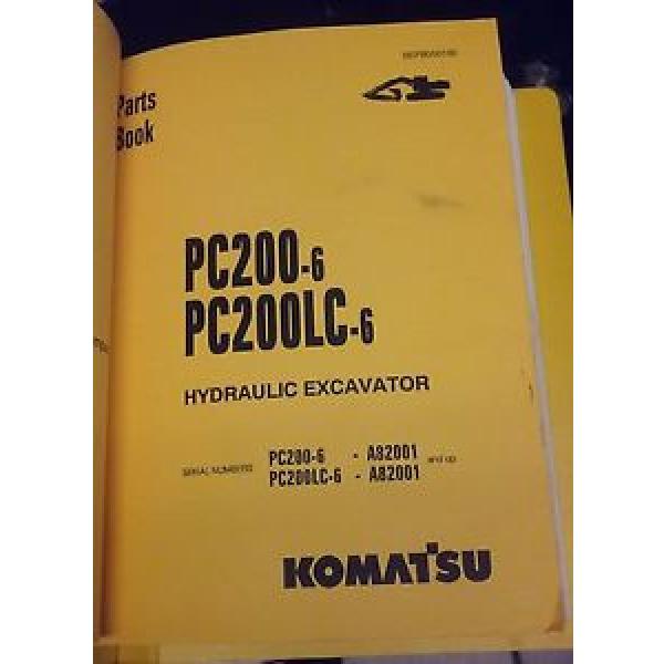 PARTS MANUAL FOR PC200LC-6 SERIAL A82001 AND UP KOMATSU CRAWLER EXCAVATOR #1 image