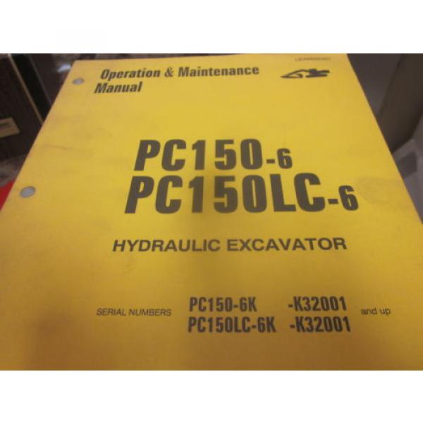Komatsu PC150-6 PC150LC-6 Hydraulic Excavator Operation &amp; Maintenance Manual #1 image