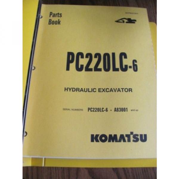 KOMATSU HYDRAULIC EXCAVATOR PARTS BOOK PC220LC-6 A83001 BEPB001901 #1 image