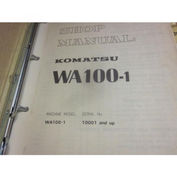 Komatsu WA100-1 Wheel Loader Service Repair Manual #1 image