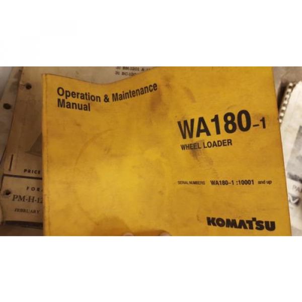 Komatsu WA180-1 Wheel Loader Operation &amp; Maintenance Manual #1 image
