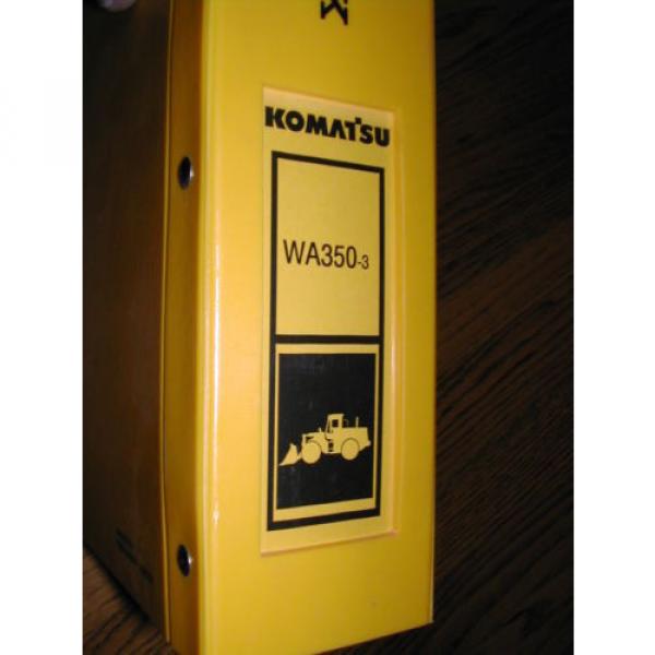 Komatsu WA350-3 PARTS MANUAL BOOK CATALOG WHEEL LOADER MJPB002502 GUIDE LIST #1 image