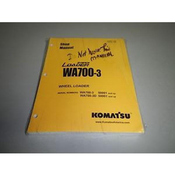 New Genuine Komatsu WA700-3 Wheel Loader Repair Shop Service Manual #1 image