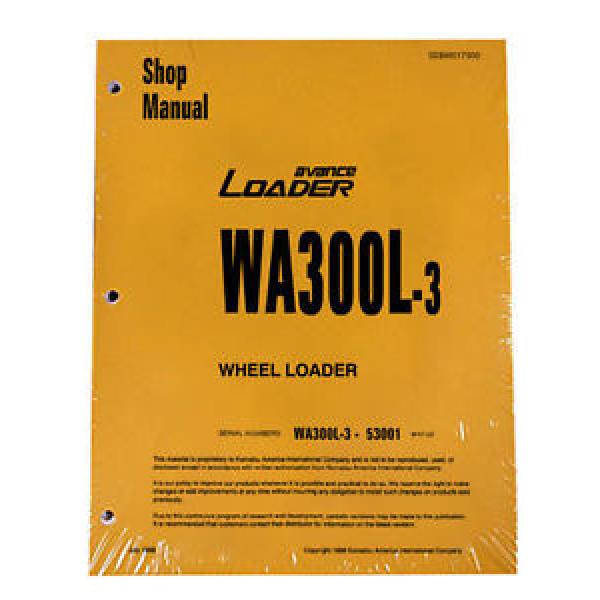 Komatsu WA300L-3 Wheel Loader Service Repair Manual #1 image