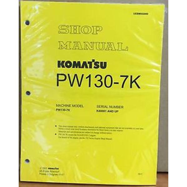 Komatsu Service PW130-7K Excavator Shop Manual NEW REPAIR #1 image