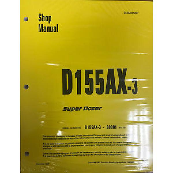 Komatsu D155AX-3 Series Dozer Service Shop Repair Printed Manual #1 image