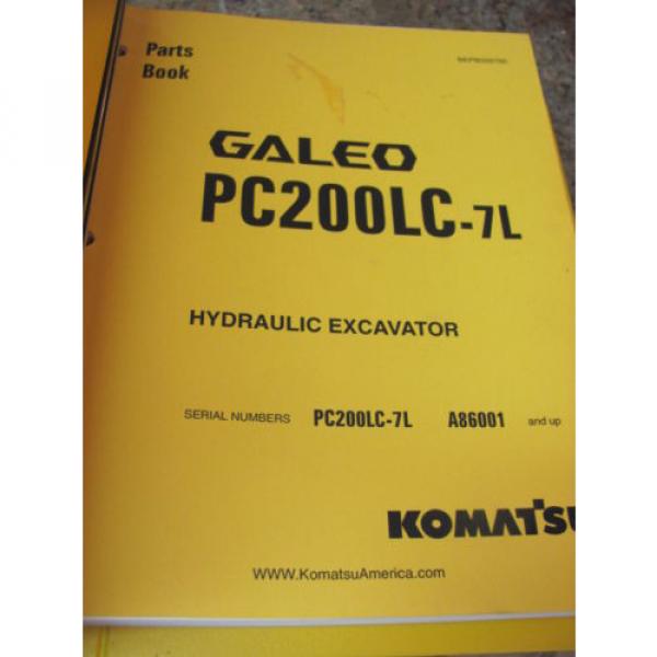 KOMATSU GALEO HYDRAULIC EXCAVATOR PARTS BOOK PC200LC-7L A86001 BEPB009700 #1 image