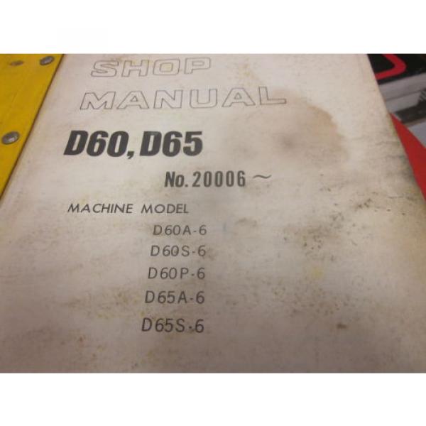 Komatsu D60 D65 Dozer Repair Shop Manual #2 image