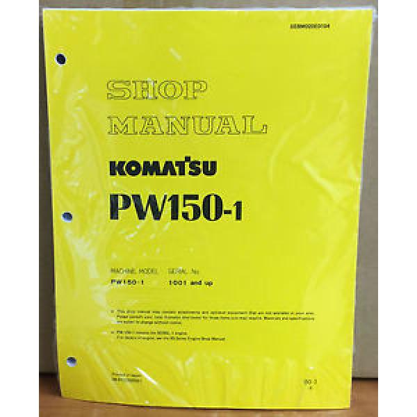Komatsu Service PW150-1 Excavator Shop Manual NEW REPAIR #1 image