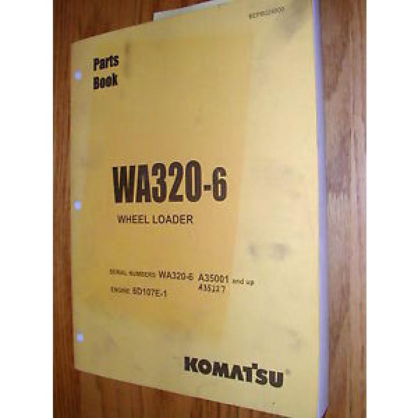 Komatsu WA320-6 PARTS MANUAL BOOK CATALOG WHEEL LOADER BEPB024800 GUIDE LIST #1 image