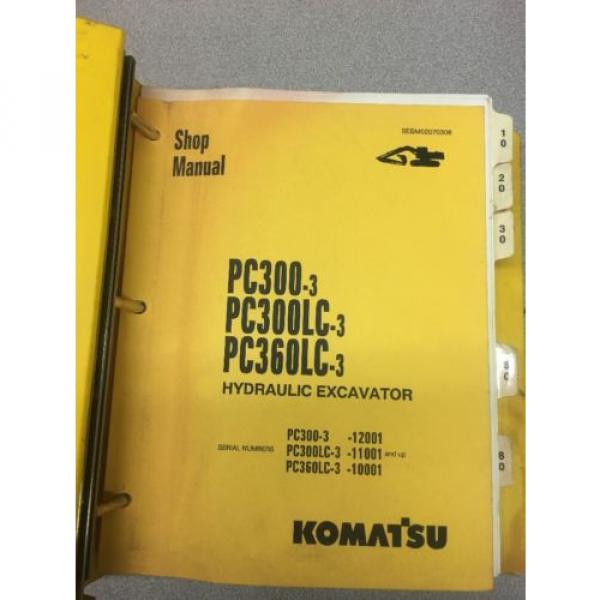 KOMATSU PC300-3 PC300LC-3 PC360LC-3 Excavator Shop Manual / Repair Service #1 image