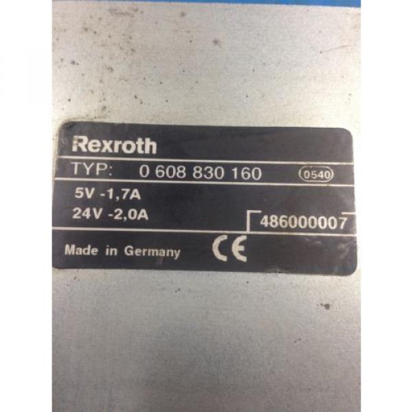 USED Japan Egypt REXROTH 0 608 830 160 TIGHTENING CONTROLLER (C27) #2 image