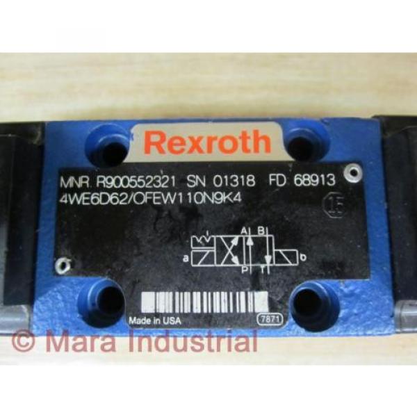Rexroth Germany Mexico Bosch R900552321 Valve 4WE6D62/OFEW110N9K4 - New No Box #2 image