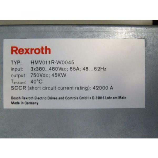 Rexroth Australia Singapore HMV01.1R-W0045-A-07-NNNN Power Supply   &gt; ungebraucht! &lt; #3 image