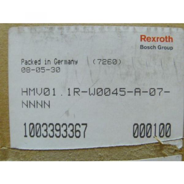 Rexroth Australia Singapore HMV01.1R-W0045-A-07-NNNN Power Supply   &gt; ungebraucht! &lt; #4 image