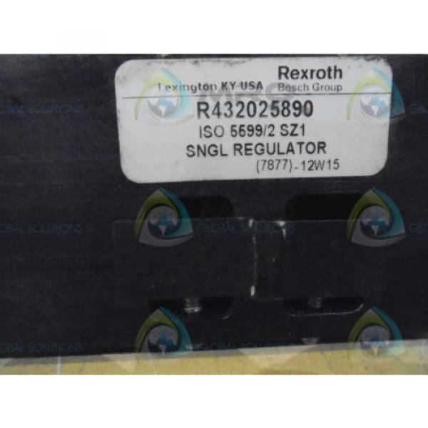 REXROTH Korea Canada R432025890 SNGL REGULATOR *USED* #1 image