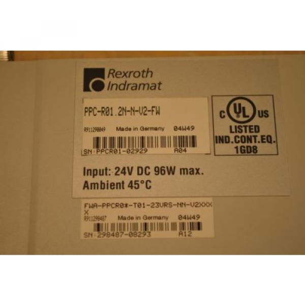 Rexroth Bosch Indramat PPC-R012N-N-V2-FW Controller R911290049 #4 image