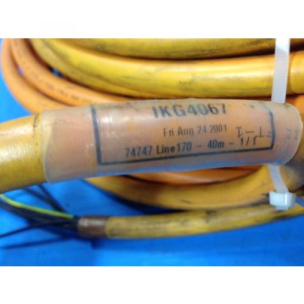 REXROTH Singapore Japan INDRAMAT INK0602 SERVO CABLE IKG4067 40 METER 11610156 USED (B28) #3 image
