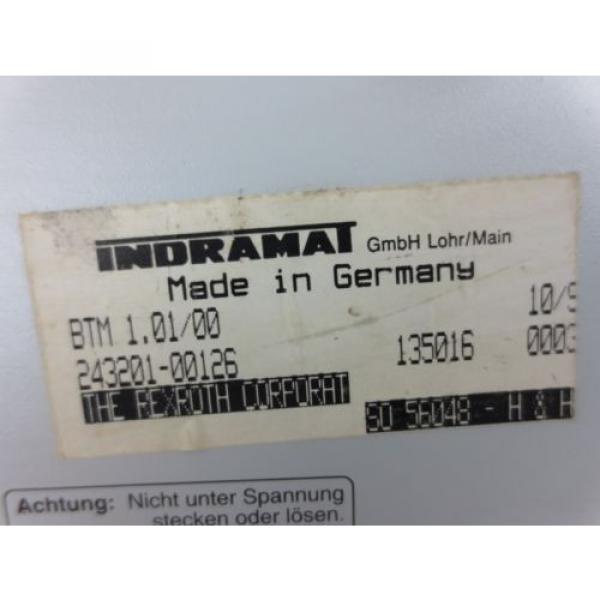 INDRAMAT India Mexico / REXROTH BTM1.01/00 CONTROL PANEL / OPERATOR INTERFACE w/ E-STOP USED #2 image
