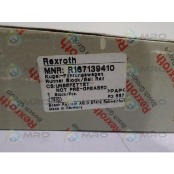 REXROTH Japan china R167139410 BALL CARRIAGE RUNNER BLOCK *NEW IN BOX* #1 image